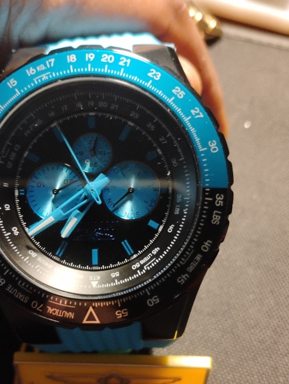 Blue Invicta Accent Men's Sport Chronograph Watch